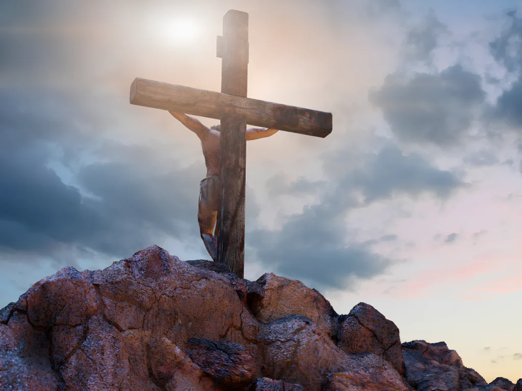 An image representing the concept of Biblical redemption through Christ's sacrifice.